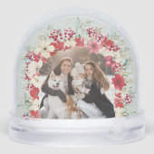 冬のクリスマス休暇2写真家族 (裏面)