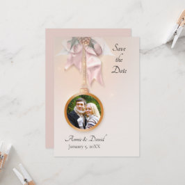  冬のクリスマス写真が日を救う 招待状