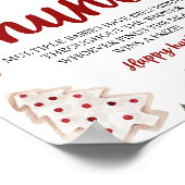 冬のクリスマス小さなベビー狩りベビーシャワーゲーム ポスター (角)