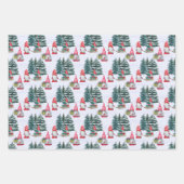 冬のクリスマス格言 ラッピングペーパーシート (正面)