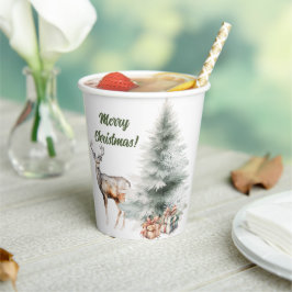 冬のクリスマス紙カップ 紙コップ