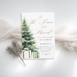 冬のクリスマス結婚したシーズンエレガントな結婚式 招待状