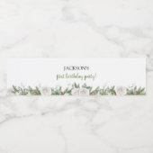 冬のクリスマス誕生日パーティーウォーターボトルラベル ペットボトルラベル (シングルラベル)