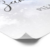 冬のクリスマス赤ちゃんシャワーPos外は寒い ポスター (角)