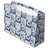 冬のクリスマス雪 ラージペーパーバッグ (裏面アングル)