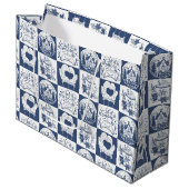 冬のクリスマス雪 ラージペーパーバッグ (正面アングル)