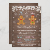 冬のクリスマス·ジェンダー·リビール·招待状 招待状 (正面/裏面)