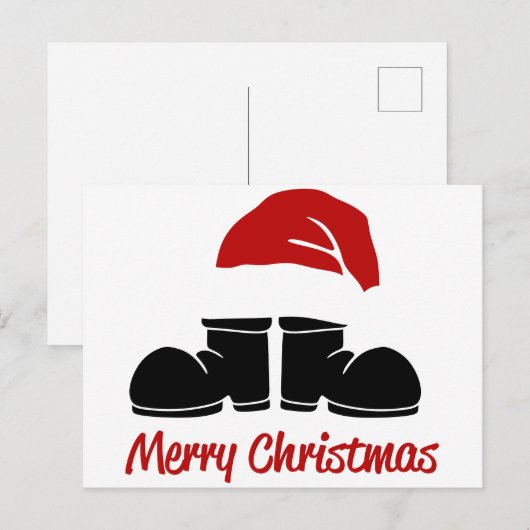 冬のクリスマス ポストカード (正面/裏面)