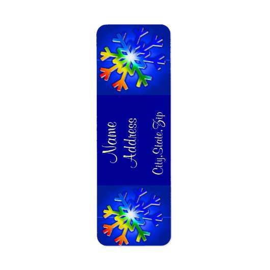 冬のクリスマス ラベル (正面)