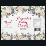 冬のクリスマス 白い花柄 チップバッグ ラッパー チラシ<br><div class="desc">冬のクリスマス 白い花柄 チップバッグ ラッパー</div>