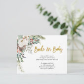 冬のクリスマス　赤ちゃんのための花の絵本 インビテーションポストカード (スタンド正面)