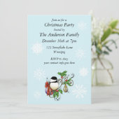 冬のクリスマス《鳥》アメリカゴガラ 招待状 (スタンド正面)