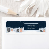 冬のクリ素朴スマス ラベル (インサイチュ)