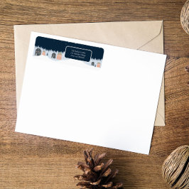 冬のクリ素朴スマス ラベル