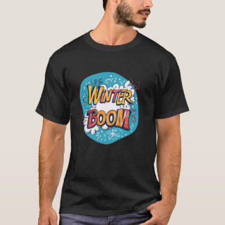 冬のクール季節と冬のBのための冬の服 Tシャツ