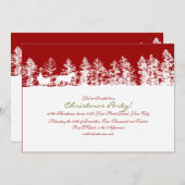 冬のク赤と白リスマスパーティー 招待状 (正面/裏面)