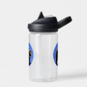 冬のグリズリーベア – オリジナルワイルドライフアート ウォーターボトル (左面)