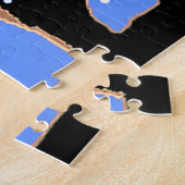 冬のグリズリーベア – オリジナルワイルドライフアート ジグソーパズル (側面)