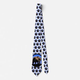 冬のグリズリーベア – オリジナルワイルドライフアート ネクタイ