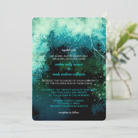 冬のグリッターミスティックフォレ結婚スト 招待状 (スタンド正面)