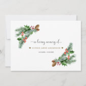 冬のグリーンリーベリー共有アメモリアメント 案内状 (裏面)