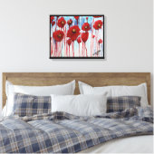 冬のケシ キャンバスプリント (インサイチュ (寝室))