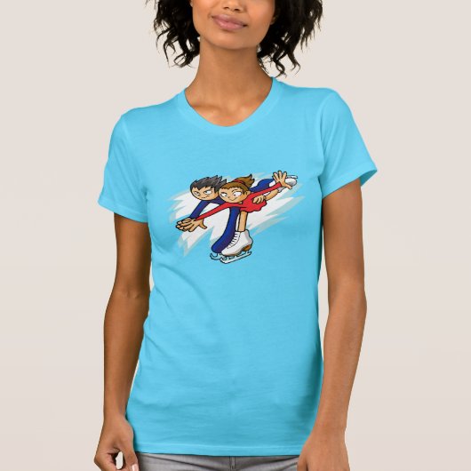 冬のゲーム-フィギュアスケート(組)のTシャツ Tシャツ (正面)