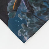 冬のコアラとサザンライト フリースブランケット (角)