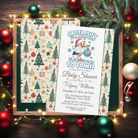 冬のコウノウ大切ォーク発表ベビーシャワー 招待状