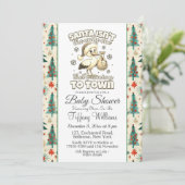 冬のコウノウ大切ォーク発表ベビーシャワー 招待状 (スタンド正面)