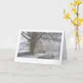 冬のコッツウォールズ カード (黄色い花)