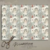 冬のコテージお洒落魔法クリスマスデクページ 薄葉紙