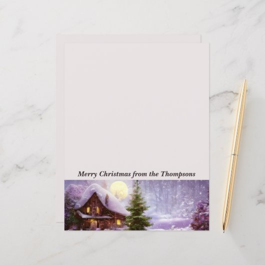 冬のコテージクリスマス (正面/裏面インサイチュ)