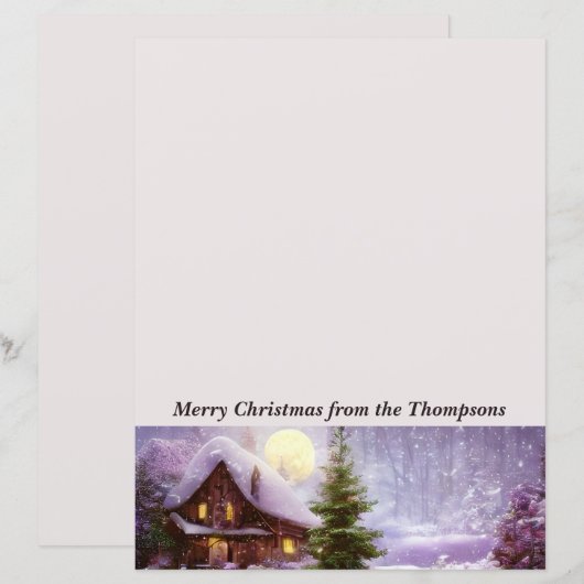 冬のコテージクリスマス (正面/裏面)