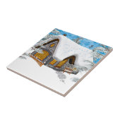 冬のコテージ タイル (側面)