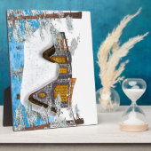 冬のコテージ フォトプラーク (側面)