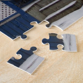 冬のコテージ- Martha's Vineヤード ジグソーパズル (側面)