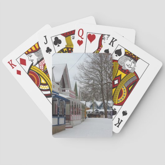 冬のコテージ- Martha's Vineヤード トランプ (裏面)