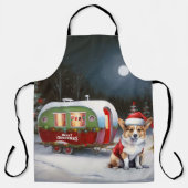 冬のコーギキャラバンクリスマスアドベンチャー エプロン (正面)