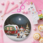 冬のコーギキャラバンクリスマスアドベンチャー ペーパープレート (パーティー)