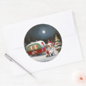 冬のコーギキャラバンクリスマスアドベンチャー ラウンドシール (封筒)