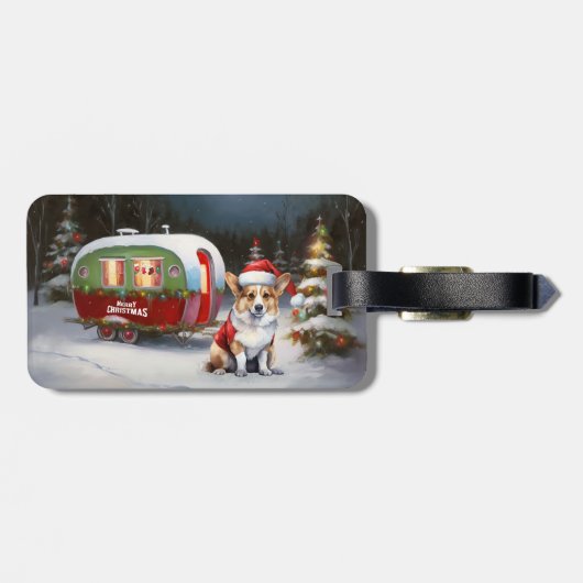 冬のコーギキャラバンクリスマスアドベンチャー ラゲッジタグ (裏面横)