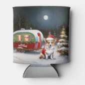 冬のコーギキャラバンクリスマスアドベンチャー 缶クーラー (正面)