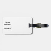 冬のコーギーの荷物のラベル ラゲッジタグ (裏面横)