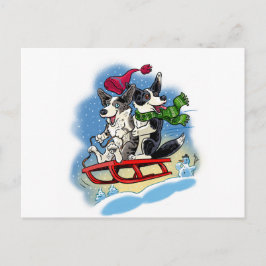 冬のコーギ ポストカード