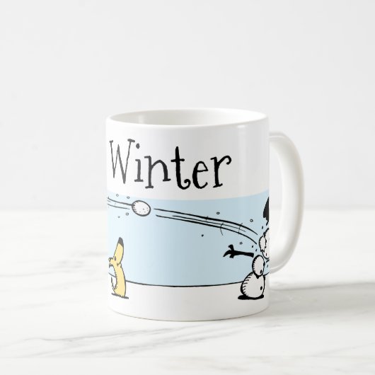冬のコーヒーマグ コーヒーマグカップ (正面右)