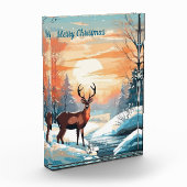 冬のサンセットシカ フォトブロック (左)