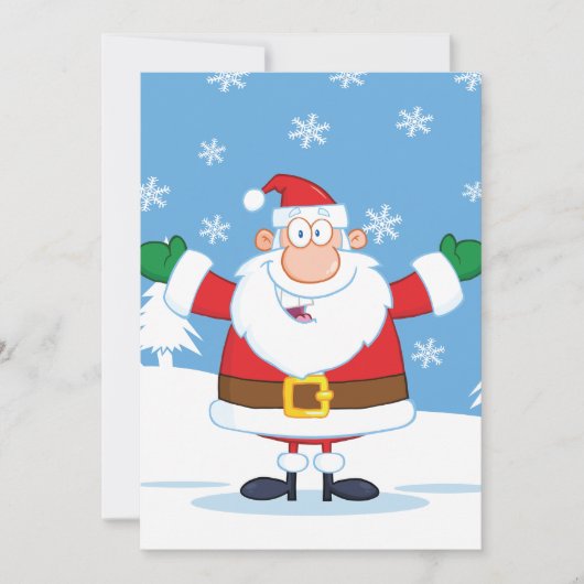 冬のサンタの招待状 招待状 (正面)