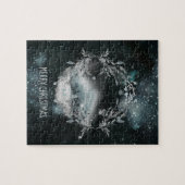 冬のシエレガントーンヴィネット家族おもしろいクリスマス ジグソーパズル (横)