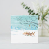 冬のシカの群れ シーズンカード (スタンド正面)